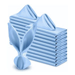 serviettes satin rose pâle classiques 43x43cm table mariage fête maison restaurant