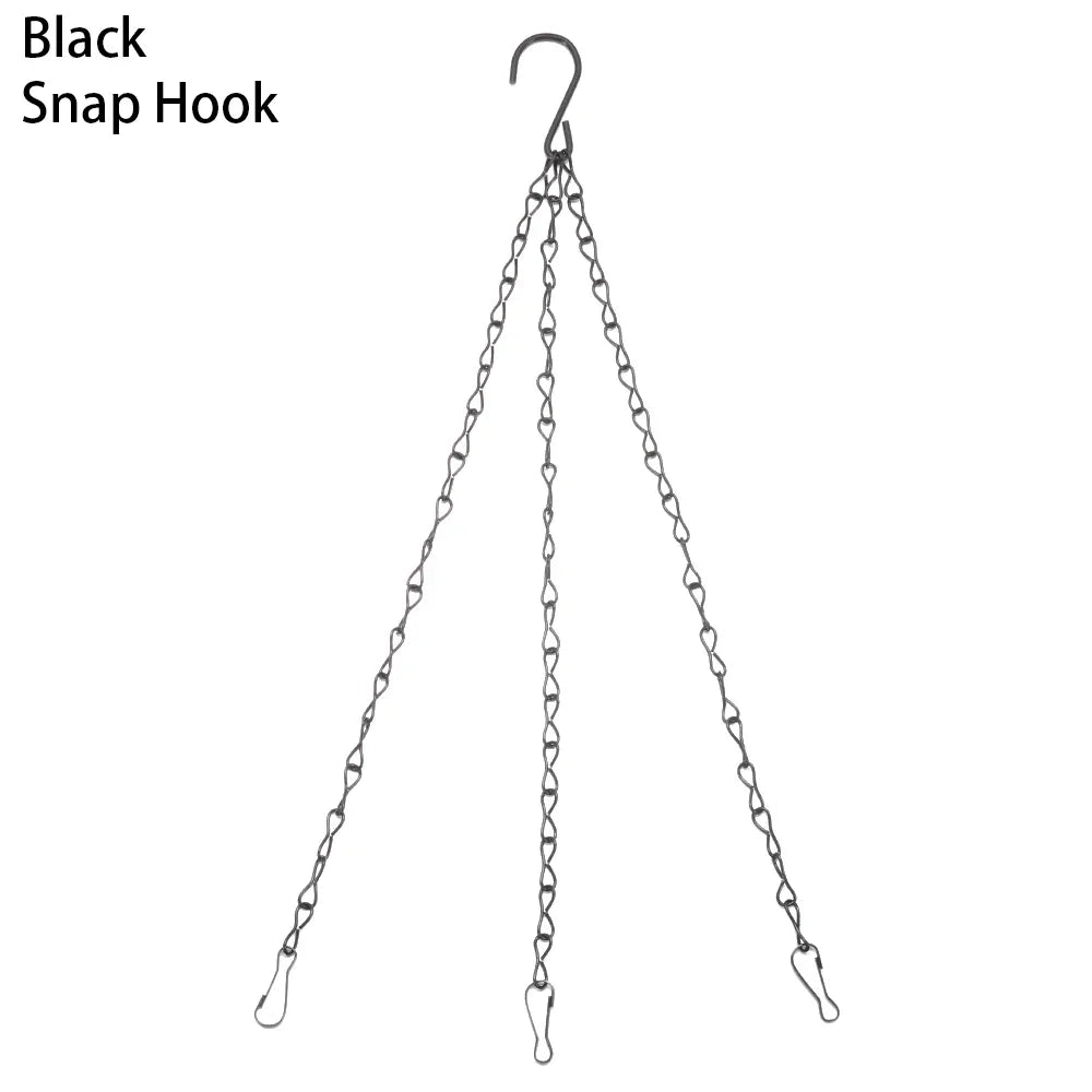 chaînes suspendues métal noir argenté simple maillons minimaliste crochets fournis