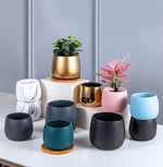 petit cache pot céramique moderne fleur artificielle décoration petit pot gris