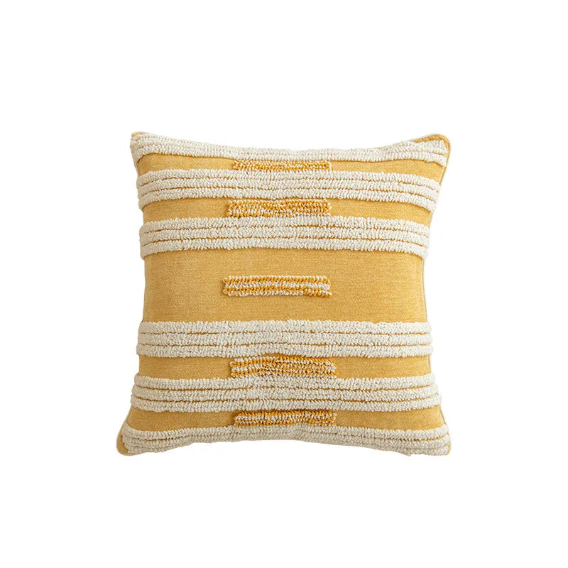 coussin carré moderne boho chic tassel géométrique brodé lavable 45x45cm 30x50cm