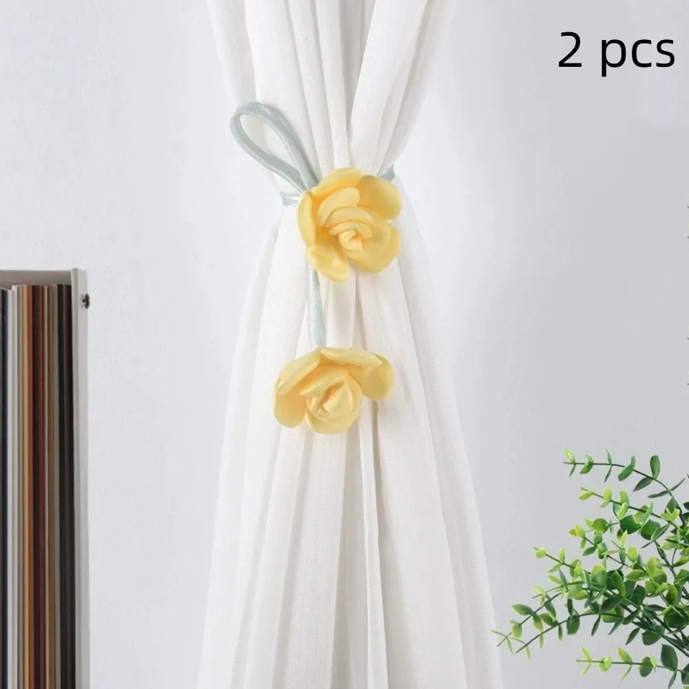 rubans fleurs tulipe couleur rose beige jaune vert clair décoratifs ajustables intérieurextérieur