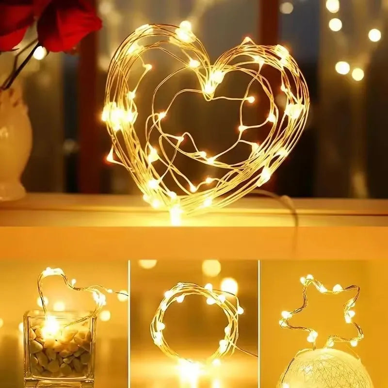 guirlande lumineuse led multicolore 20m 200leds 8modes télécommande étoiles moderne adhésif noël fêtes decoration