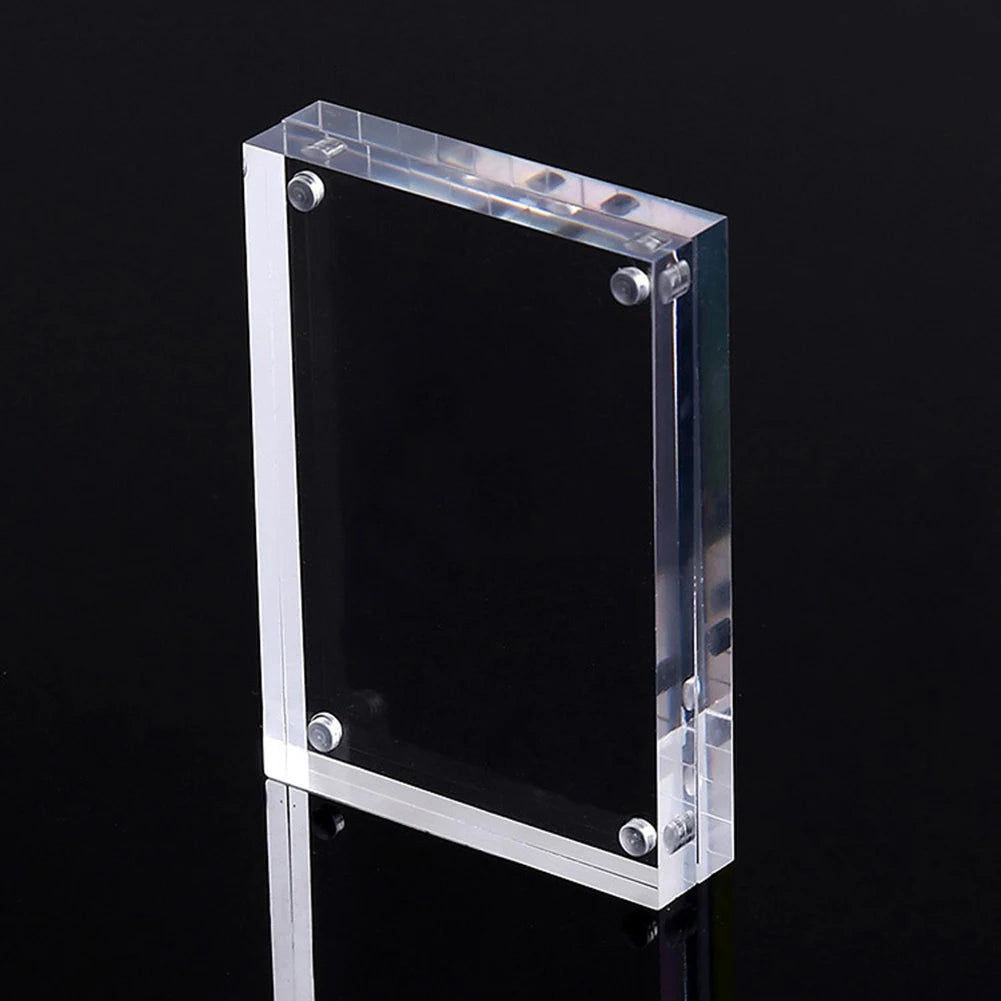 cadre photo transparent moderne acrylique magnétique clips photo inclusion 10x15cm 5.5x8.2cm 6x9cm 7x10.5cm 9x12.8cm