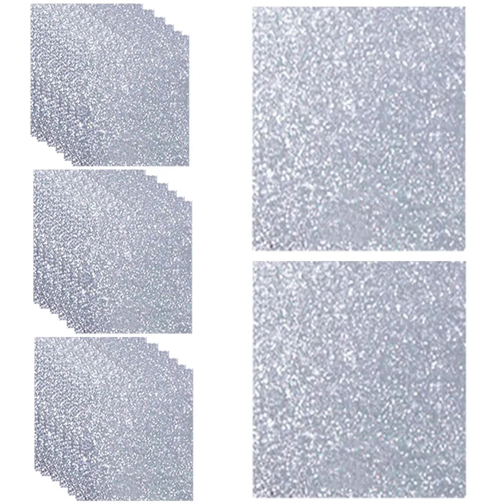 autocollants holographiques papier bleu argent brillants motifs géométriques modernes 10 feuilles