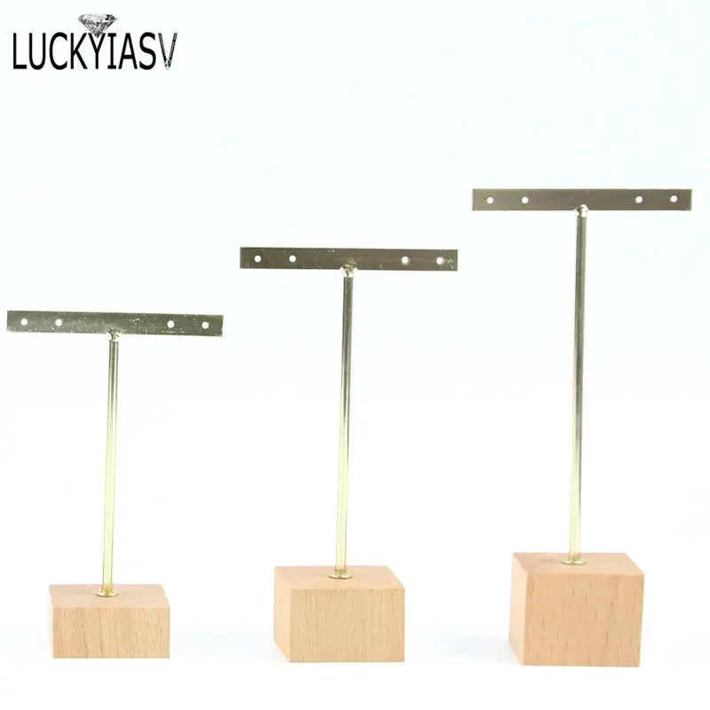 présentoir bijoux barre velours métal inoxydable boucles d'oreilles clips strass moderne élégant argent bleu