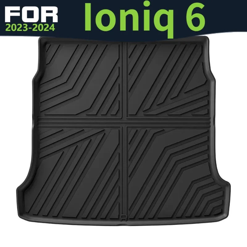 tapis sol voiture noir rayures diagonales moderne protection tpe facile nettoyage imperméable toutes saisons