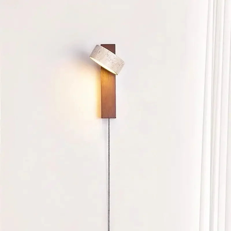 Applique murale tête de lit en rotation montrant son ajustement d'éclairage