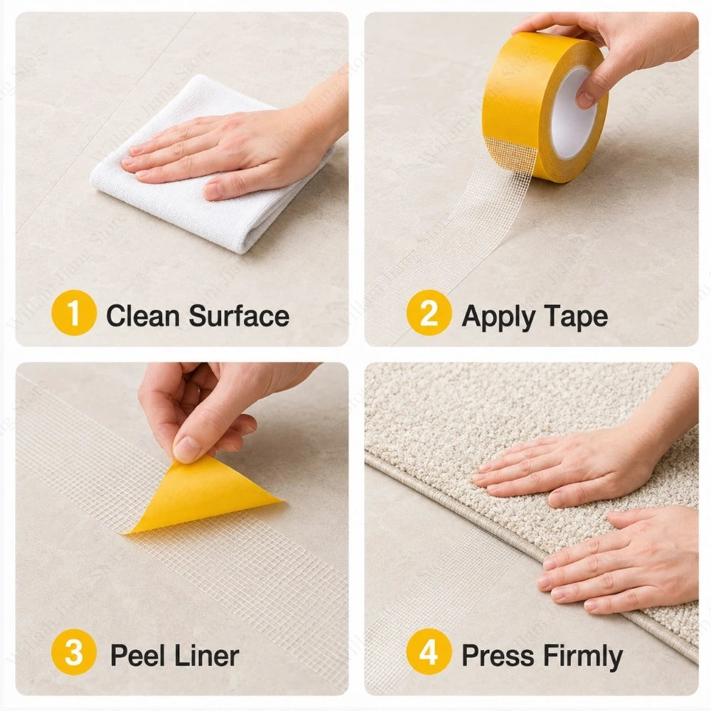 ruban adhésif double face jaune tissu moderne 5m 10m 2cm 3cm 5cm fixations fiables