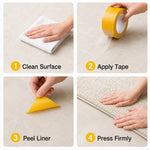 ruban adhésif double face jaune tissu moderne 5m 10m 2cm 3cm 5cm fixations fiables