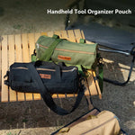 sac main khaki vert armée noir toile épaisse pratique robuste poignées amovibles campagne outils