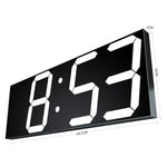 horloge murale digitale led moderne grande taille noir blanc jaune vert lumineuse télécommande
