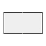 écran projection blanc mat 100 pouces 120 pouces 150 pouces rideau mural opaqué simple