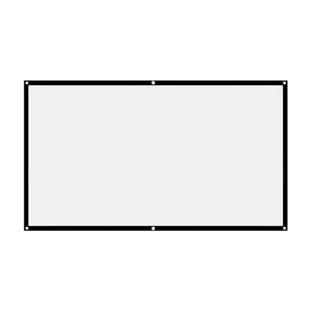 écran projection blanc mat 100 pouces 120 pouces 150 pouces rideau mural opaqué simple