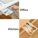 boîte rangement tiroir adhésive blanche moderne organisateur imperméable plastique