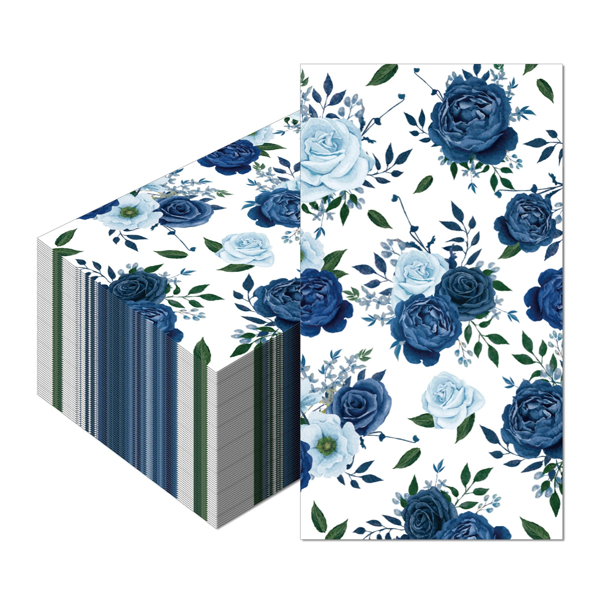 serviettes table papier jetables motif floral mariage décoration fête anniversaire classique