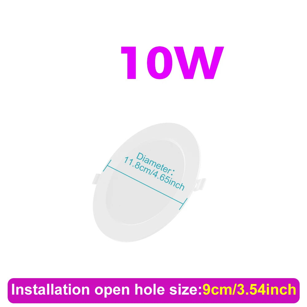 spots led downlight blanc moderne encastrables 220v 5w 10w 15w 20w 25w led haute