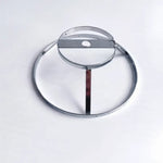support lampe moderne minimaliste structure circulaire argenté doré barres horizontales verticales opacité fixations invisibles