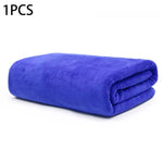 serviette bain velours bleu moderne poche rapide absorbant machine transparente