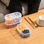 boîtes rangement fruits transparentes modernes clips poignées multifonctionnelles