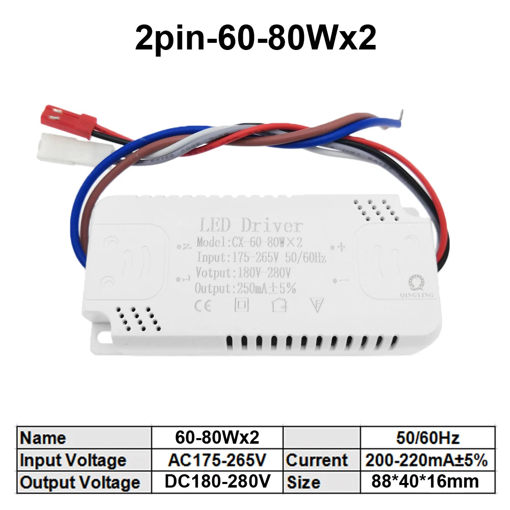 pilote led 24v 200ma 220ma 2pin 3pin 25w 40w 37w 60w 8w éclairage moderne
