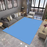 tapis orange unicolore moderne salon polyester 80x120cm 50x160cm dessin animé aubusson