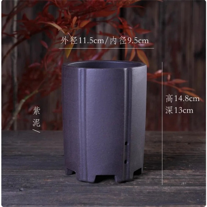 Cache pot céramique moderne rouge beige noir texture granulée fleur plante verteintérieur decoration