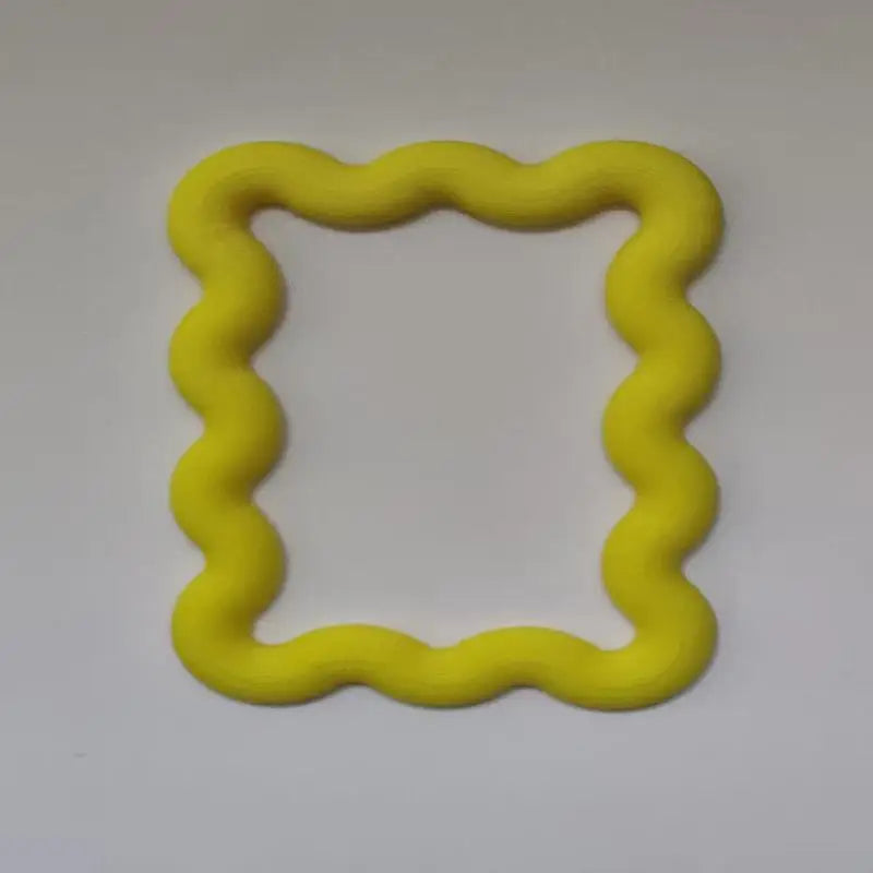 cadre photo magnétique moderne jaune blanc marron rose vert 3d ondulé aimants minimaliste