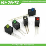 diodes led noires vertes rouges brillantes pack 10 pieces led électroluminescentes