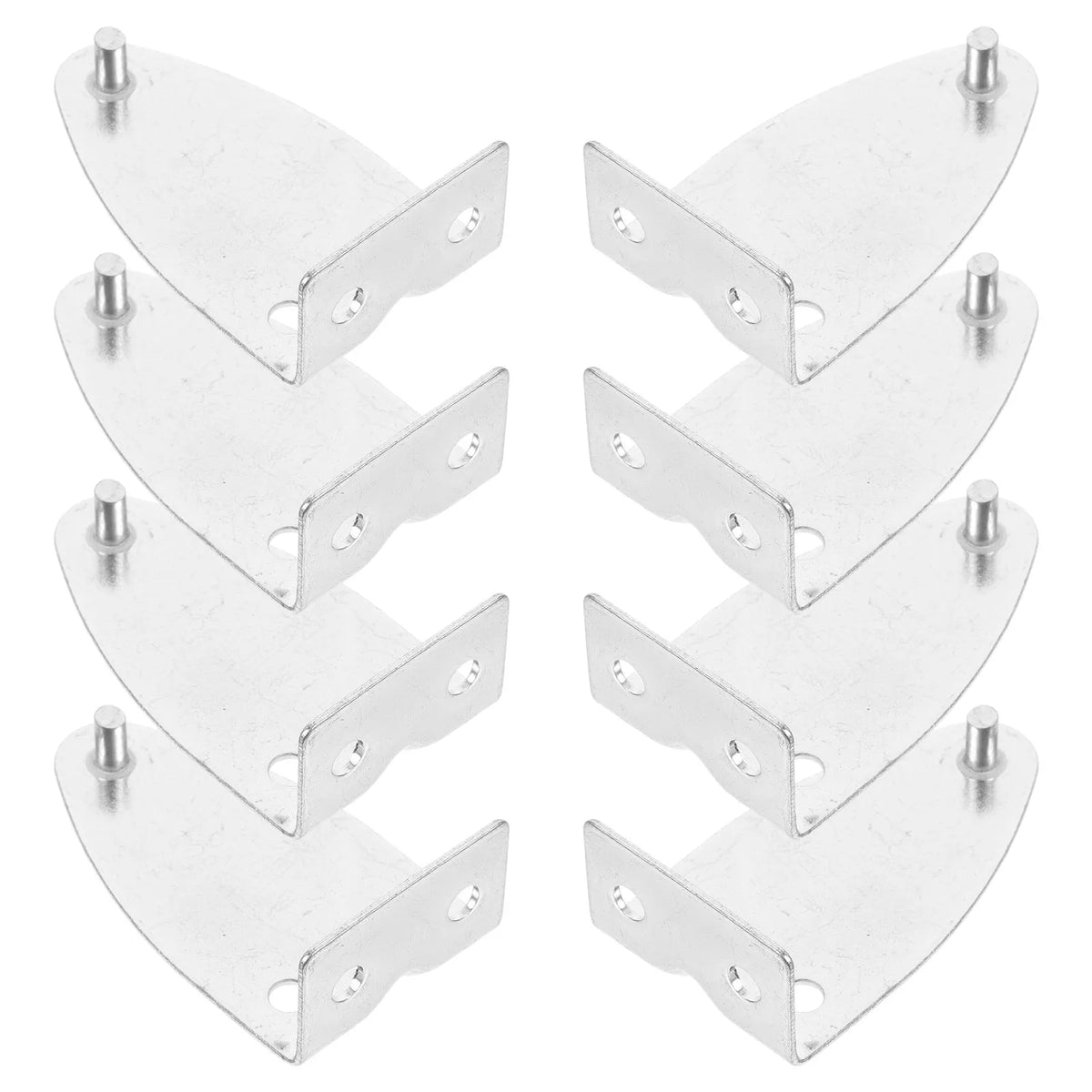 supports stores lamelles argentés moderne vis fixations pièces remplacement brackets blindes pièces