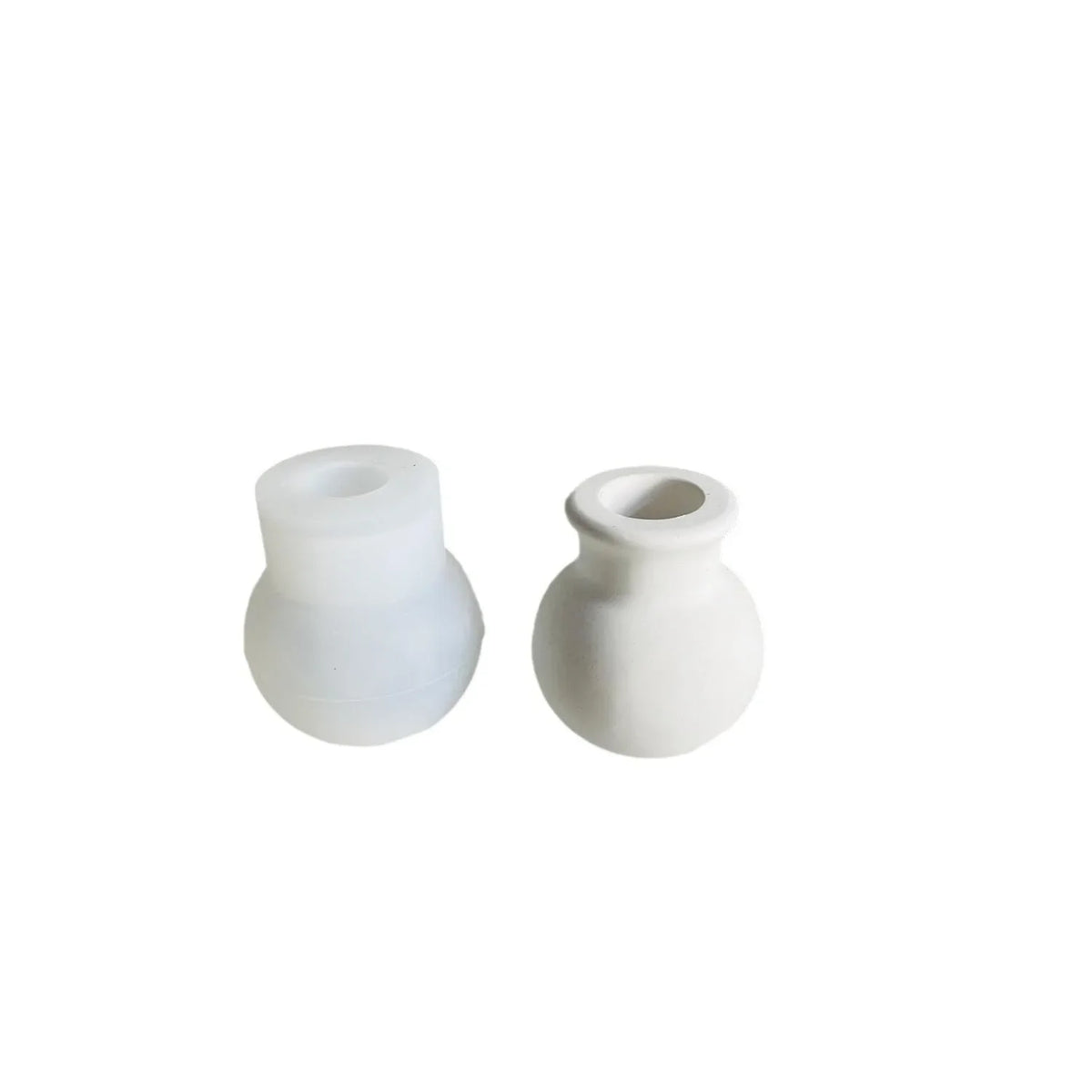 vases silicones blancs minimalistes opaques simples bougeoirs egouttage fleur arrangement
