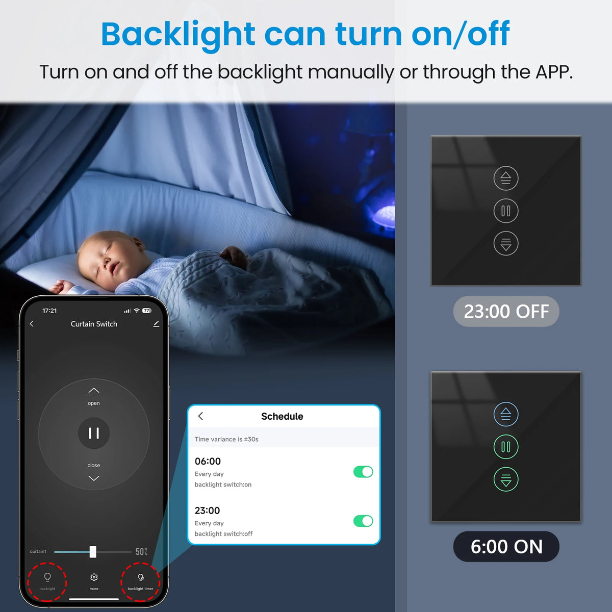 rideaux intelligents commande tactile noir google alexa voix contrôle app smartphone