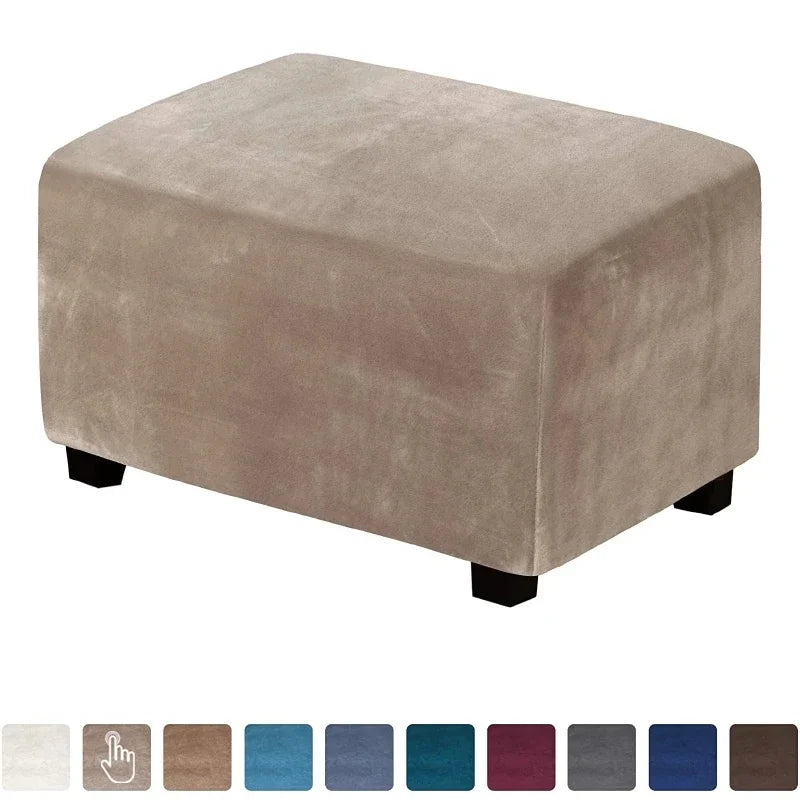 coussin d'appoint velours beige bleu blanc moderne fixations pieds noirs protection meuble spring summer