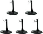 support figurine noir réglable base circulaire moderne affichage modélisme 12cm hauteur base 21cm