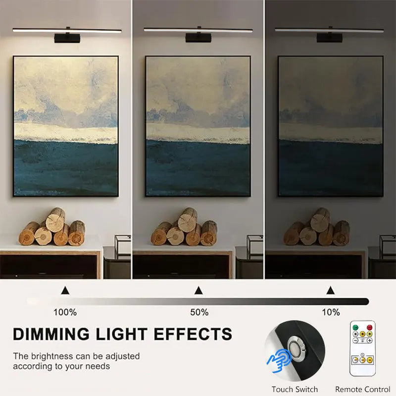 lampe led rechargeable sans fil noir moderne télécommande minimaliste contemporaine