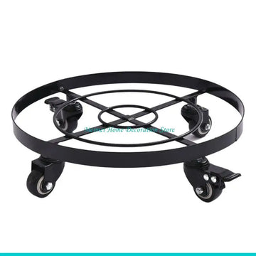 plateau roulettes industriel noir clips quatre roues transport facile plantes plateau métal fer