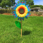 fleur artificielle jaune rouge verte bleu rayonnante moderne décoration extérieure tige bois feuille verteextérieur