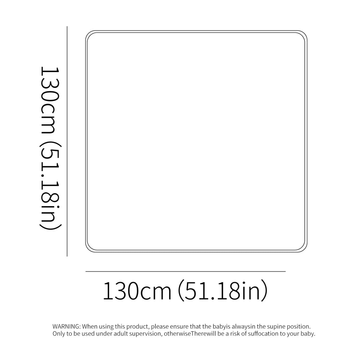 tapis imperméable moderne bleu clair motif lunes blanches 130cm 130cm réutilisable pratique