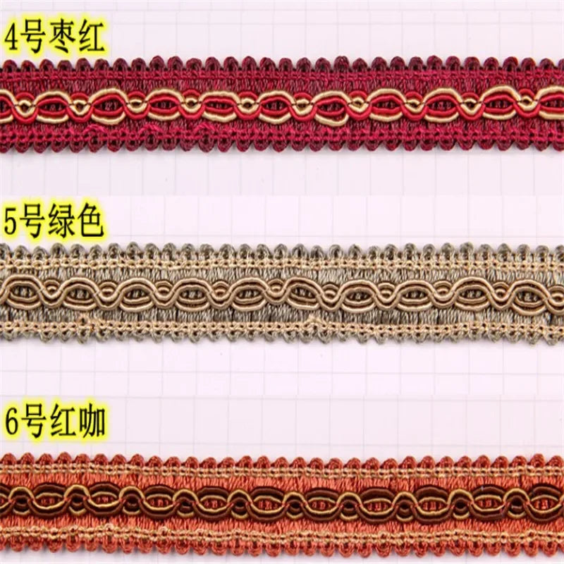 ruban dentelle tissée or gris bleu rouge vert marron violet classique mariage décoration élégante