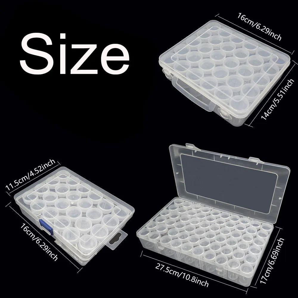 diamant multicolores adhésives boîtes rangement mosaïque artisanal lettres chiffres guide taille