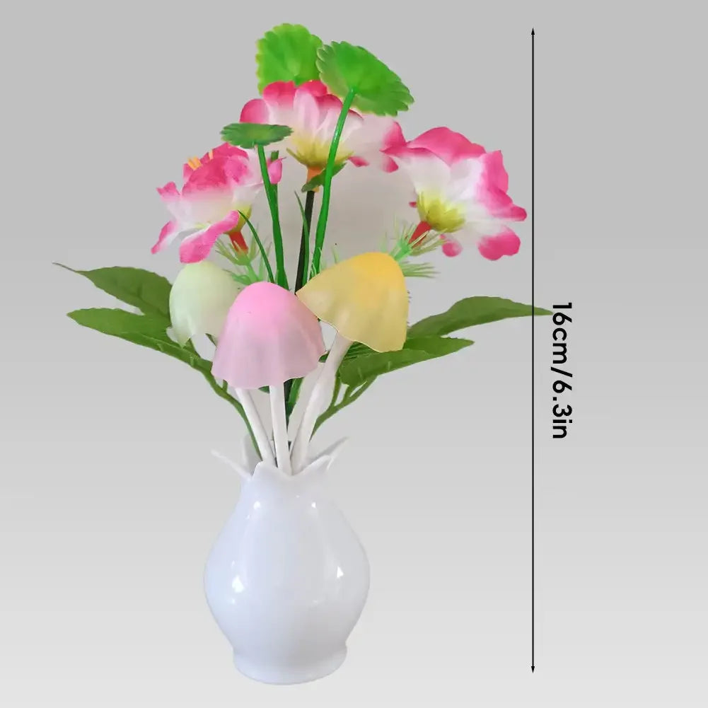 lampe nuit led blanc rose vert jaune bleu fleurs artificielles moderne adhésif interrupteur câble