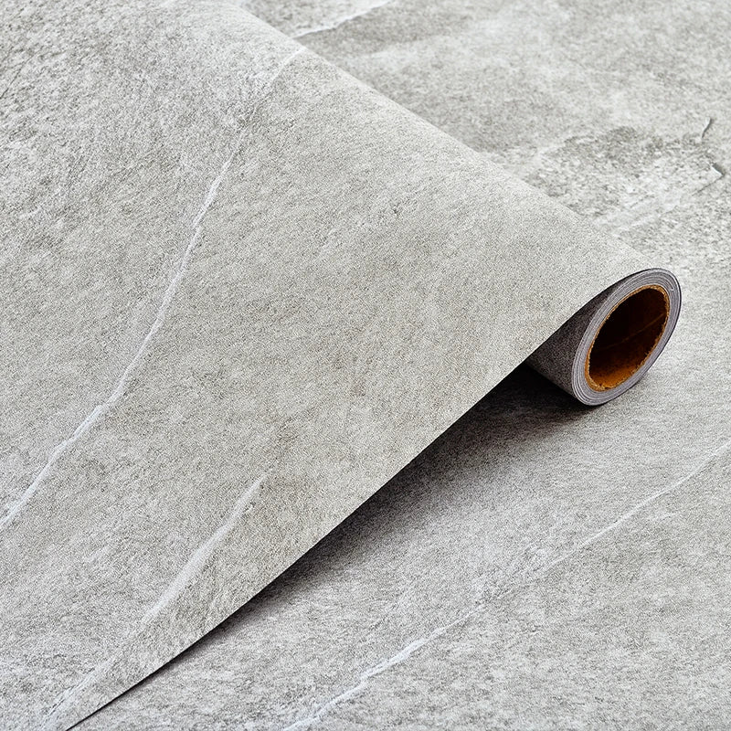 autocollant sol imperméable adhésif aspect béton moderne gris clair sol mur carreaux vinyle ciment
