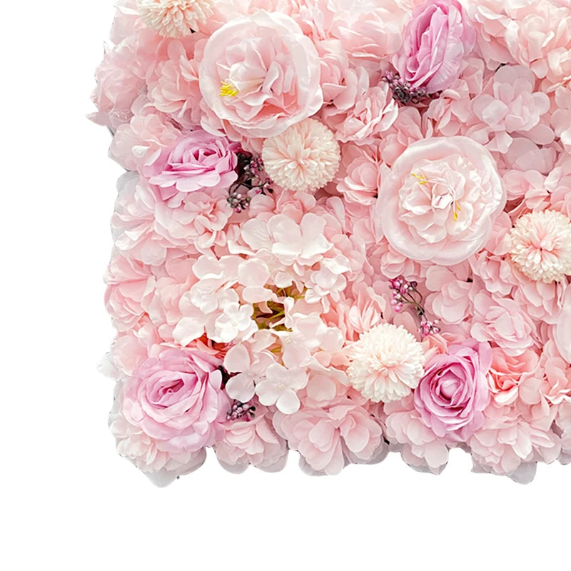 panneau mural floral rose romantique peonies hortensias chrysanthemes decoration mariage anniversaireextérieur