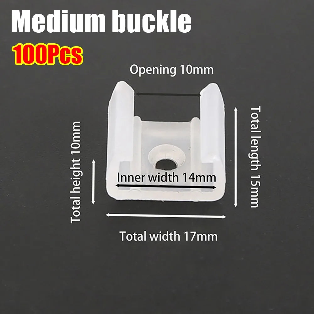 clips fixation ruban led transparent 6mm 8mm 10mm 12mm 14mm 16mm 18mm 20mm moderne