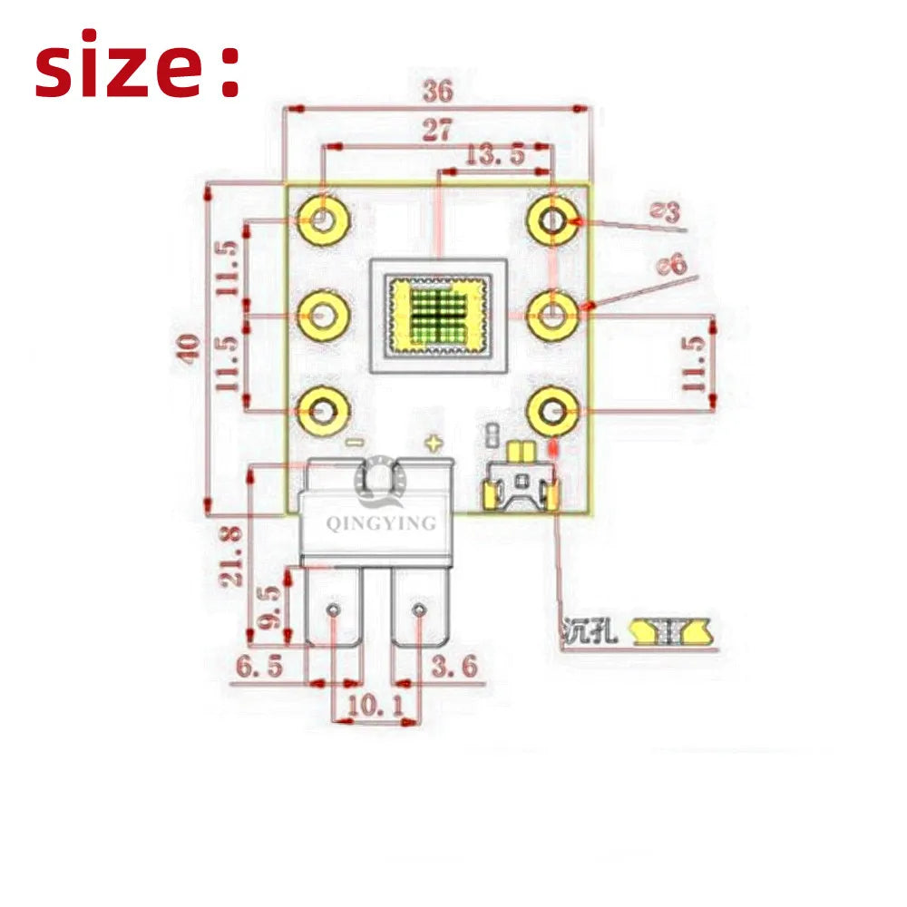 ampoule led chip 200w blanc or noir 700k 7500k 8000k électronique moderne