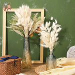 bouquet fleurs séchées herbe rabbit tail décoration maison mariage anniversaire boho naturelle rustique