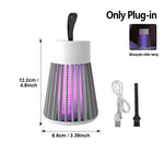 lampe anti moustiques rechargeable usb blanc noir rayures modernes compactes poignée notice câble