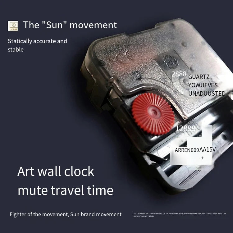 horloge murale moderne horloge tissu noir blanche aiguilles numéros romains minimaliste salon decoration silencieuse