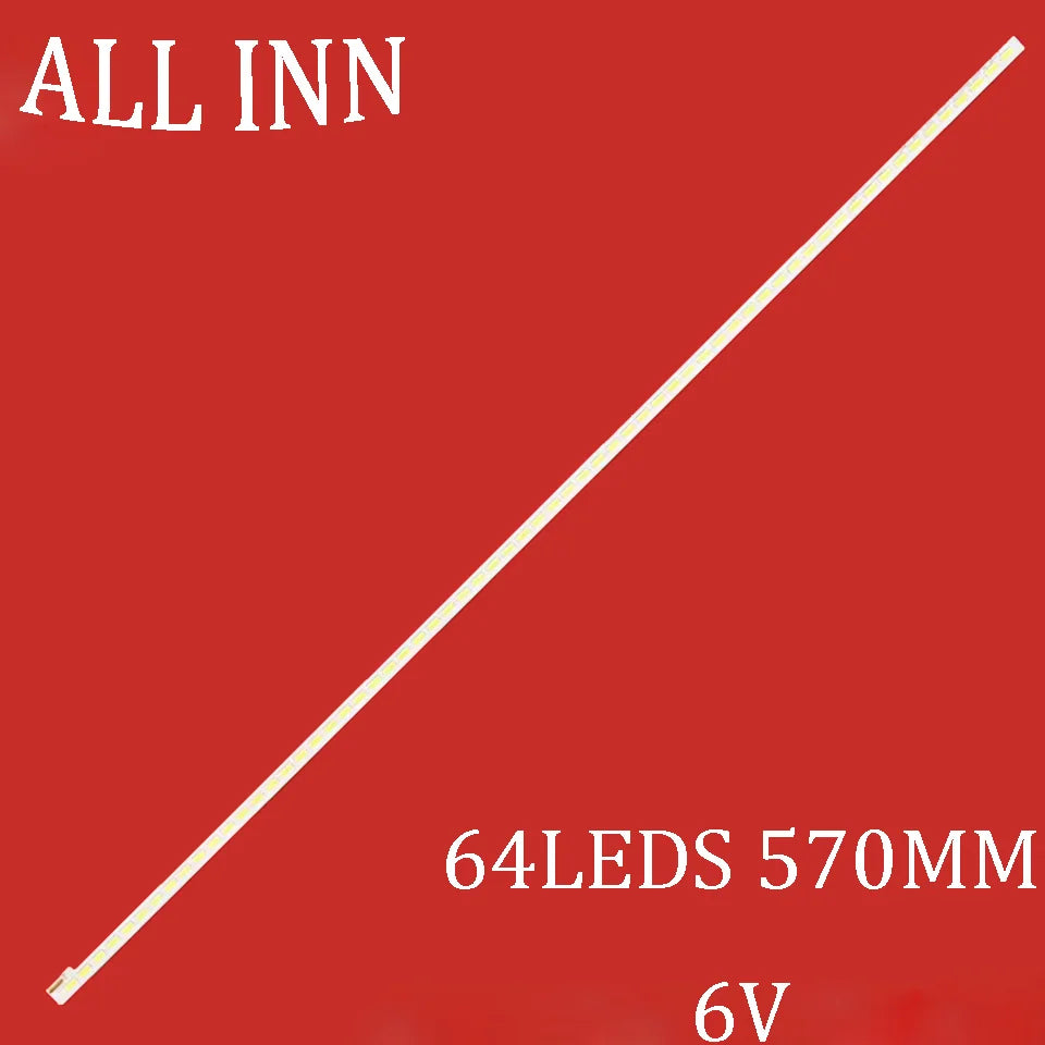 barre lumineuse led 64 diodes 570mm blanc cassé rouge technique télévision