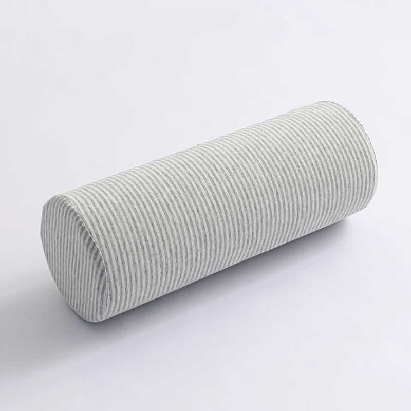 coussin cervical mousse mémoire forme coton rayures gris moderne literie massage anti apnée refroidissement