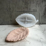 assiettes feuilles relief veines blanc translucides blanches moderne naturel bricolage craft korean
